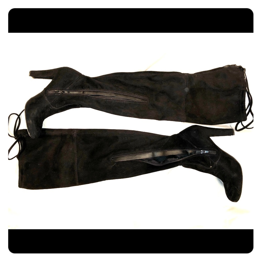 Black over the knee boots